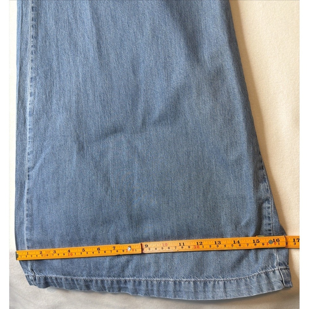 Free People Sea Breeze Blue Halter Wide Leg Jumpsuit Women's S NWT Lyocell - Picture 13 of 16